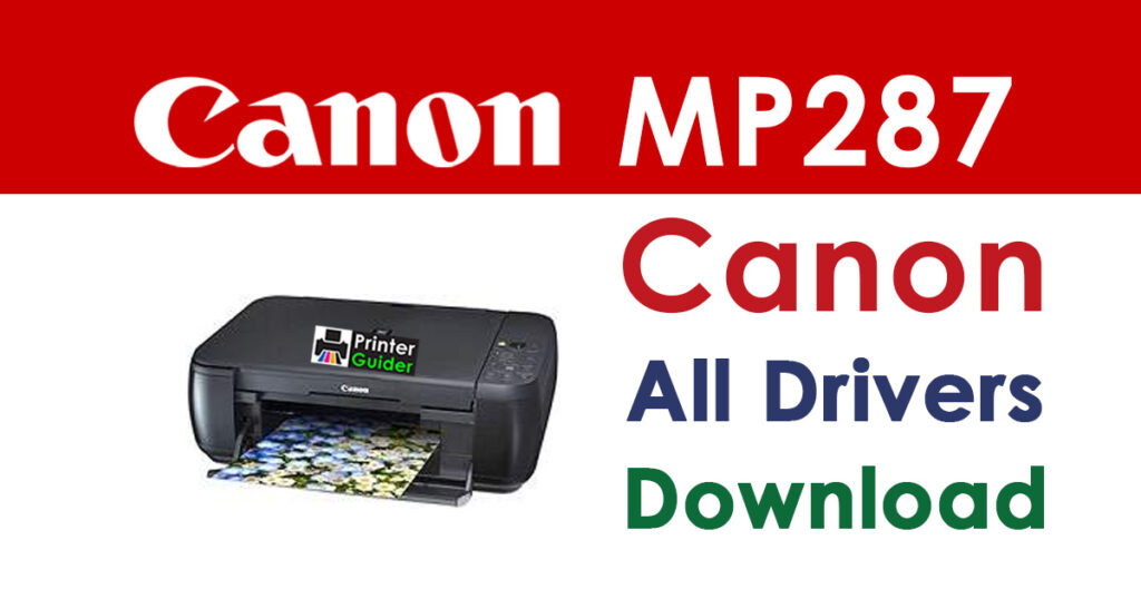 Canon PIXMA MP287 Driver and Software Download